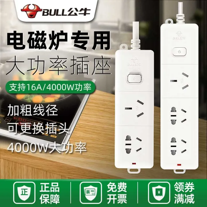 Bull induction cooker plug 16a to 10a socket high power plug electric