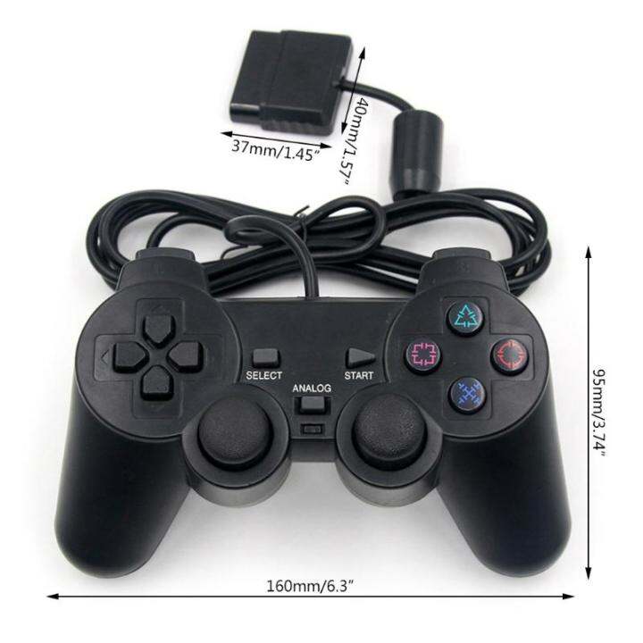 การสั่นสะเทือนคู่-ps2มอเตอร์-gamepad-รีโมทคอนโทรลจอยสติ๊กใช้งานร่วมกับ-play-station-2