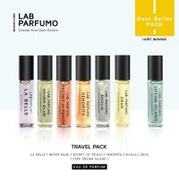 Best Seller Pack by LAB Parfumo : น้ำหอมขนาดทดลอง (EDP) แพ็ค 6 หลอด ขวดสเปรย์ หลอดละ 4 ml แถมฟรี กลิ่น Dream Island (4ml) 1 หลอด