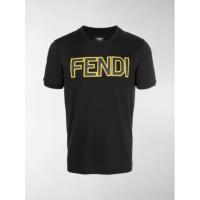 เสื้อยืดผู้ชายโลโก้ข้อความ Ori Fendi