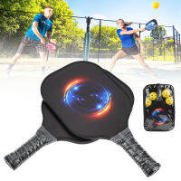 แบบพกพา Pickleball Paddle Set คาร์บอนไฟเบอร์ Face Racket Ball Kit พร้อมกระเป๋าเก็บ