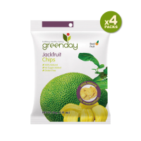 Greenday Jackfruit Chips / กรีนเดย์ ขนุนกรอบ 40 g (แพค 4 ซอง)