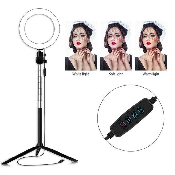 6-inch-led-ring-light-with-selfie-stick-and-tripod-remote-control-dimming-for-live-streaming-makeup-selfies-video