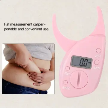 Body Fat Caliper, Fat Measure Clipper Combo with Body Fat Percentage  Measure Chart
