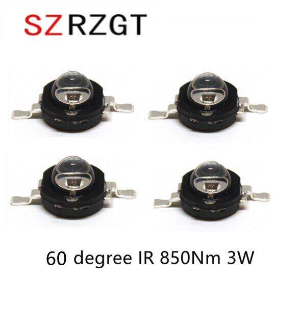 10pcs High Power LED Chip 60 degree IR 850Nm 3W LED Beads Emitter Light
