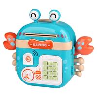 Money Saving Box for Toddler Cash Coin Can Cartoon Crab Money Box with Electronic Password Code Lock for Girls Password Code Lock Cartoon Crab Money Box Electronic Money Bank for Boys Teens Kids show