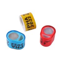 【cw】 2022 12 Pcs birds  parrot Foot ID 8mm Durable Racing Outdoor Training 6-Colors