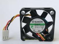 SUNON DC12V ME40101V1-0000-G99 1.08W 4CM,พัดลมไร้เสียงสามสายของแท้