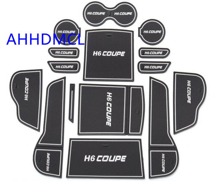 รถ-anti-dirty-pad-ประตู-groove-gate-slot-ถ้วย-armrest-storage-pad-mat-สำหรับ-haval-h6-coupe-2019-2020