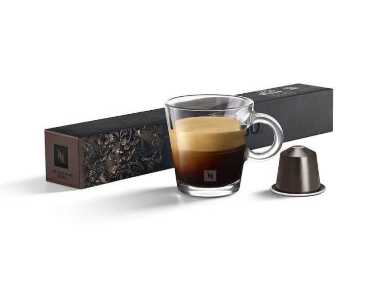 Nespresso Ispirazione Roma Ground Coffee Capsule เนสเพรสโซ โรม่า แคปซูล กาแฟคั่วบด 10 Capsules
