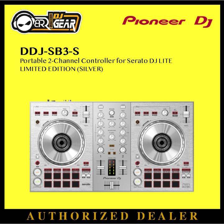 N=kPioneer DDJSB3S 2channel DJ controller for Serato DJ Lite (silver