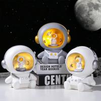 Cartoon Astronaut Piggy Bank Night Light Cool Fairy Lights Bedside Lamp Toys For Children Room Decor New Year Personalized Gift