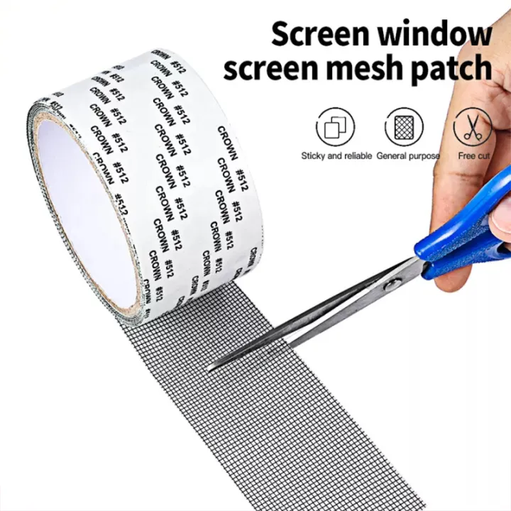 1 Roll Window Screen Repair Kit Door Window Patch Tape Strong Adhesive 