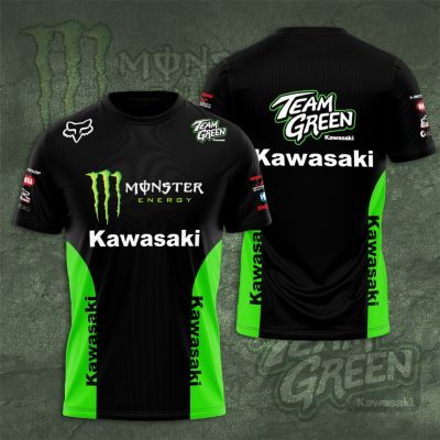 3D Tshirt Monster Energy Kawasaki Summer Casual