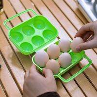 6 Grids Camping Egg Holder Food Storage Accessories Anti Drop Supplies Plastic for Household BBQ