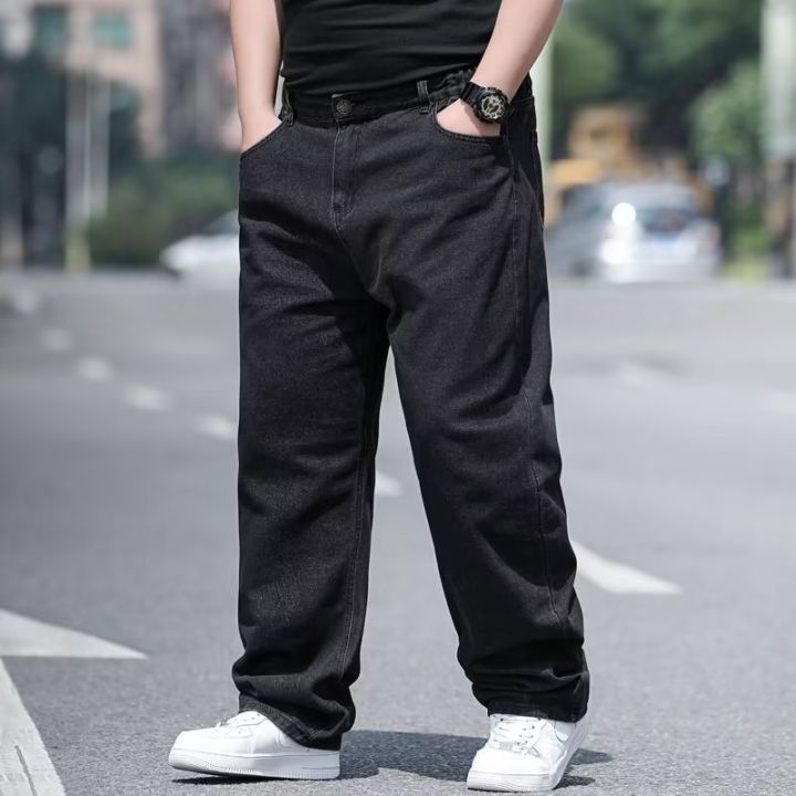 กางเกงยีนส์ขนาดพิเศษไซส์ใหญ่28-38ของผู้ชายกางเกงยีนส์ทรงหลวมกางเกงทรงหลวมใหญ่พิเศษ