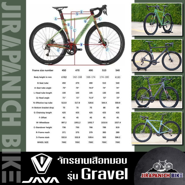 จักรยานเสือหมอบไซโครครอส-java-รุ่น-gravel-ตัวถังอลูมิเนียม-ดิสเบรก-เกียร์-shimano-มาตรฐานจากญี่ปุ่น