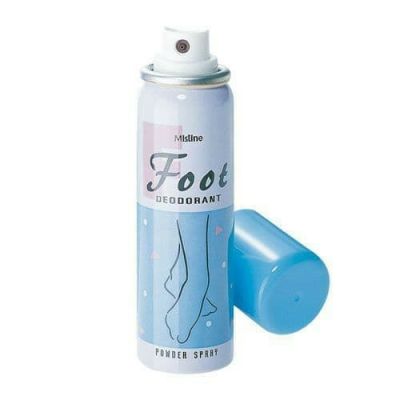 Mistine Foot Deodorant Powder Spray 60 ml. สเปรย์แห้งระงับกลิ่นเท้า