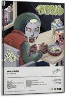 Mf Doom Mm ฝาครอบอัลบั้มอาหารฮิปฮอปแร็ปเปอร์เย็นโปสเตอร์ผ้าใบโปสเตอร์ศิลปะพิมพ์ภาพเครื่องตกแต่งฝาผนังสมัยใหม่สำหรับห้องนั่งเล่นห้องนอน