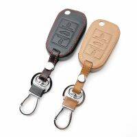 shangdjh Leather 3-button key cover for Peugeot 508 301 2008 3008 408 for Citroen C4 CACTUS C5 C3 C4L housing key remote control bag