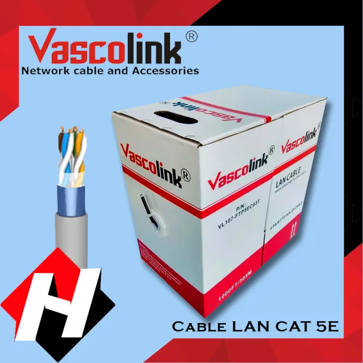 Kabel LAN Vascolink UTP CAT 5E / Cable UTP CAT 5E Indoor 305M Original Lazada Indonesia