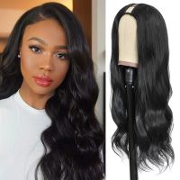 【LZ】✼✕✜  Synthetic Body Wave Black Full Wigs U-part Body Wave  Wig U Part Wig Long Body Wavy Wig for Black Women Daily Use