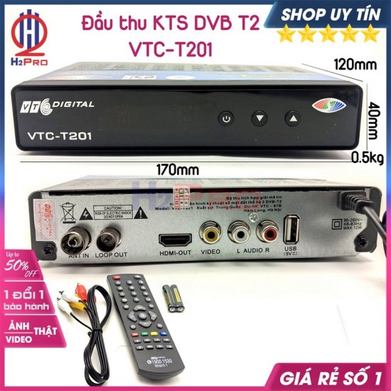 Đầu thu kỹ thuật số dvb t2 vtc-t201 xem truyền hình miễn phí-sắc nét - ảnh sản phẩm 7