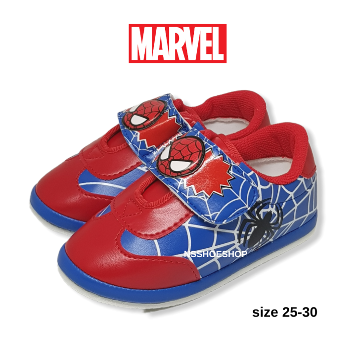 รองเท้าผ้าใบเด็ก-เด็กเล็ก-สไปเดอร์แมน-spider-man-sneaker-ลิขสิทธิ์แท้-100-มีเสียง-น้ำหนักเบา