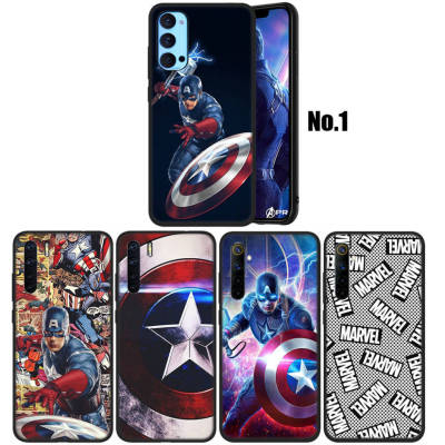 WA11 Captain America Marvel อ่อนนุ่ม Fashion ซิลิโคน Trend Phone เคสโทรศัพท์ ปก หรับ OPPO Find X3 Lite F19 Pro Plus A74 A95 Neo