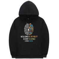 Intelligence Is The Ability To Adapt To Change Vintage Science Slogan Hoodie Men Cotton Hoodies Intelligence Sweatshirt Size XS-4XL