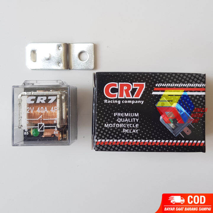 Relay Klakson Kaki 4 Pin 12V 40A Horn Relay Booster Untuk Mobil Motor