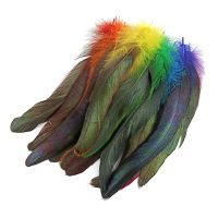 50Pcs 15-20cm Colorful Rooster Feathers Decoration Catcher Feather Jewelry Creation Pluma Accessories