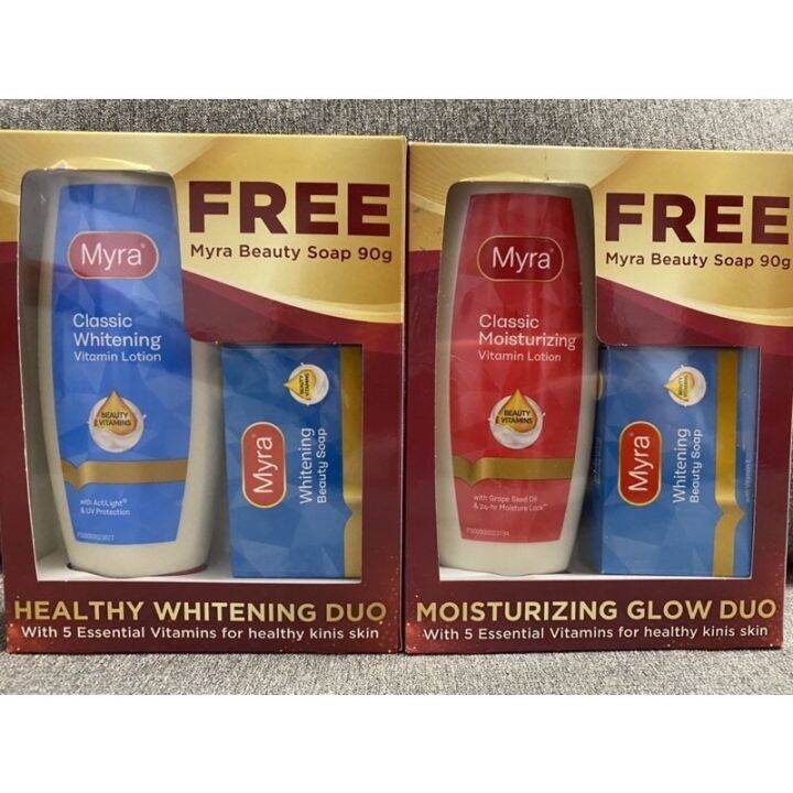 [Hot sales] Buy 1 Myra Lotion Take E Whitening Soap 200ML Lazada PH