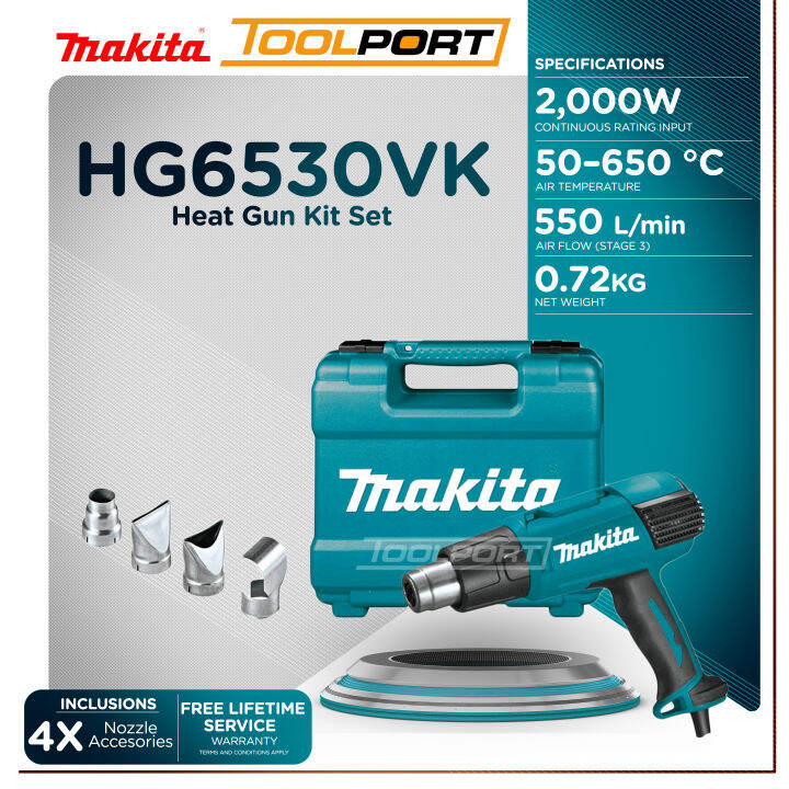 Makita HG6530VK Variable Temperature Heat Gun Kit with LCD Digital
