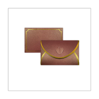 50Pcs Gift Card Envelopes with Love Buckle Envelopes with Gold Border for Note Cards, Wedding Red