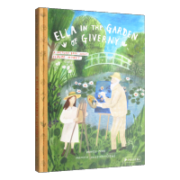 เคสโทรศัพท์ Milu Ella ในสวนของ Giverny สมุดวาดภาพระบายสีสำหรับเด็กปกแข็งหนังสือภาษาอังกฤษแบบดั้งเดิม