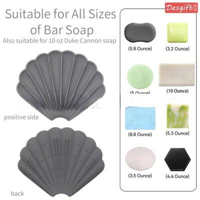 Creative Shell Shaped Soap Box Draining Soap Storage Rack Soap Holder Case Soap Dish Household Shelf Bathroom Accessories Soap Dishes