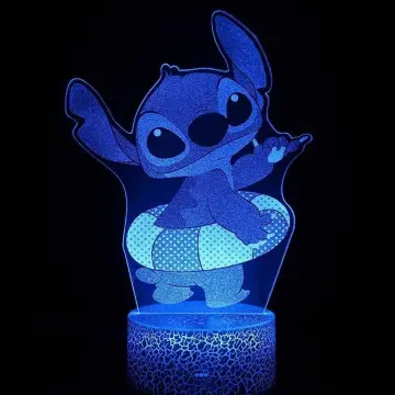 3D Cartoon Stitch Night Light 7 Color Change LED Desk Lamp Touch