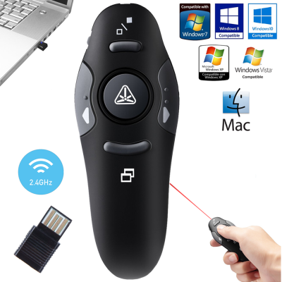 Original 2.4เมาส์ไร้สายตัวชี้ PPT Clicker Presenter รีโมทคอนโทรลตัวชี้ PPT