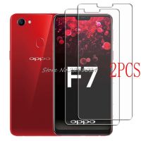 2 PCS สำหรับ OPPO F7 กระจกนิรภัยป้องกัน OPPO F7 CPH1819, CPH1821, 1821 ป้องกันหน้าจอแก้วฟิล์ม-fi9o