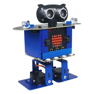 HappyBot Programmable Robot Mixly Programming Car Robot +XR Scratch Biped Walking Dance Music Micro:Bit Motherboard APP