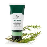 เจลล้างหน้า พร้อมขัดหัวสิว The Body Shop Tea Tree Squeaky Clean Scrub 100 ml.