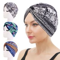 【CC】❒✎  New fashion Elephant Floral Cotton Turban Hat Scarf Cancer Chemo Cap Wrap Headwear Hair Accessories