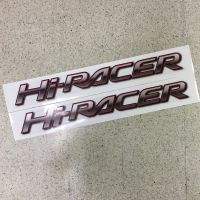 สติ๊กเกอร์ Hi- RACER ติดข้างท้ายกระบะ  MAZDA BT-50 สีแดง ราคาต่อคู่