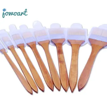 3X 6 inch Wide Bristle Hair Wooden Handle Paint Brush Wall Painting Tool