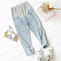 2020 New Maternity Pants Thin Section Stomach Lift Ultra-Thin Denim Pants Pregnant Women Jeans for Pregnant Women