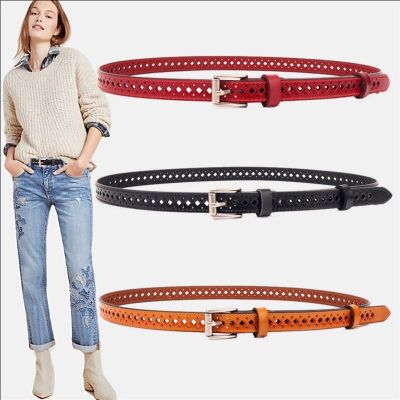 New Fashion Wide Genuine Leather cowhid Belt Women Without Drilling Luxury Jeans Belts Female Top Quality Straps Hollow