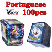 【HOT】✓◆✘ Cards Portuguese 40-100pcs V Vmax Charizard Pikachu Carte Game Battle Trading