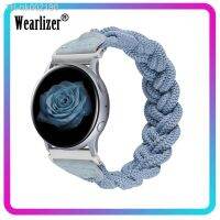 ✤ Wearlizer 20mm Braided Stretchy Watch Band for Samsung Galaxy Watch 4 5 Elastic Woven Nylon Band for Watch 5 Pro/Active 2