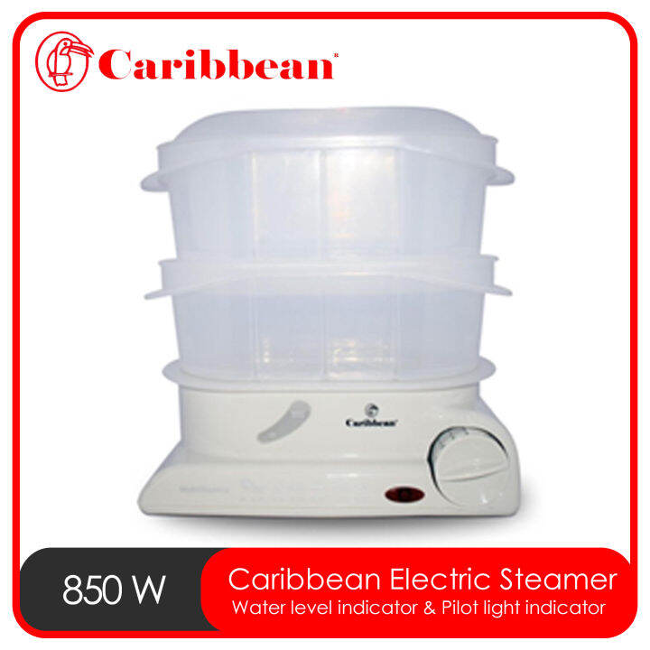 Caribbean CPS2006 Electric Steamer 2 Layers White Lazada PH